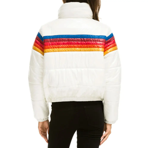 Vestes matelassées pour femmes grande taille personnalisées OEM de haute qualité, fermeture éclair en toile, coton imperméable, multicolores, logo personnalisé pour l'hiver - Product Image 3