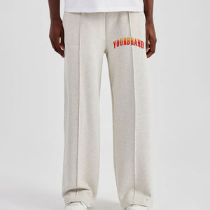 Wholesale Custom Made 100% Cotton French terry Lightweight Baggy <b>men's</b> pants Custom Logo Streetwear washed Sweatpant - Product Image 6