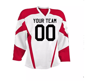 Maillot de hockey sur glace personnalisé 240g à manches longues réversible et respirant pour hommes - Product Image 6