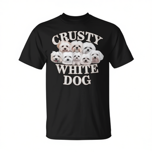 T-shirt promozionale Crusty Dog per uomo e donna - Product Image 2