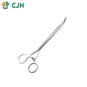 เครื่องมือผ่าตัดหน้าท้องสแตนเลสทางการแพทย์คุณภาพสูง CJH แบบงอได้ ไม่มีตะขอ ปากกรรไกรตัดเยื่อหน้าท้องแบบมุมฉาก สำหรับสุนัข - Product Image 3
