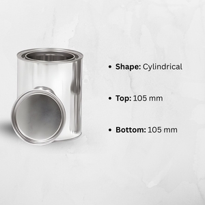Rectangle Tinplate Matte <b>Lubricants</b> and Greases Cans 105mm for Chemical Use - Product Image 2