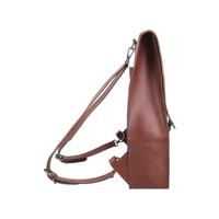 Mochila de cuero genuino suave con logotipo personalizado Estilo Vintage para hombre y mujer para el trabajo y la escuela
