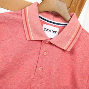 เสื้อโปโลลำลองผ้าฝ้าย200กรัมสำหรับผู้ชายเสื้อโปโลตาข่ายเข้ารูปพอดีตัวผ้าฝ้ายคุณภาพสูงและตัดแบบผ่อนคลาย - Product Image 2