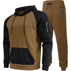 Survêtements grande taille pour hommes personnalisés en gros respirant couleur unie jogging confortable style décontracté survêtements pour hommes - Product Image 1