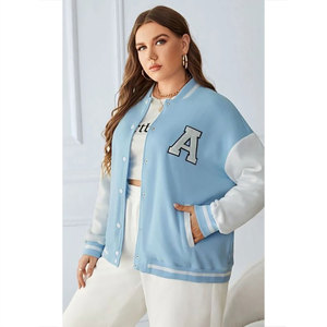 Veste de baseball en cuir d'agneau de haute qualité pour femmes, veste universitaire élégante, respirante et durable - Product Image 1