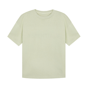 OEM personalizado de los hombres de cuello redondo de manga corta Camiseta de alta calidad 100% de algodón de gran tamaño de la gota de hombro impreso Casual de punto adultos - Product Image 4