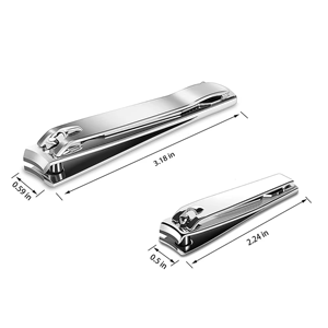 Stainless Steel Nail Clipper <b>Set</b> Professional Fingernail Toenail Cutter Precision Manicure <b>Pedicure</b> Grooming Kit - Product Image 1