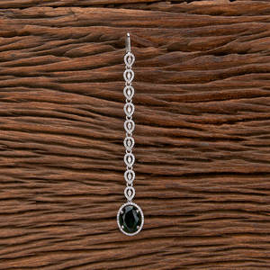 นักออกแบบแรงบันดาลใจชื่อดังโรเดียมชุบลูกบาศก์เซอร์โคเนีย Maang Tikka ด้วยลุคคลาสสิกในอินเดีย - Product Image 3