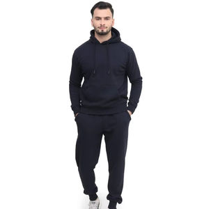Wholesale Custom Cotton <b>Fleece</b> Tracksuit <b>Top</b> Quality Oem Customization <b>Mens</b> Tracksuits Streetwear Jogging Pullover Tracksuits - Product Image 1