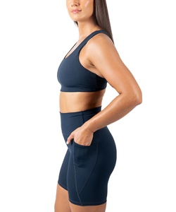 Ensemble de yoga avec short vêtements de sport sans couture élégant Flexible confortable respirant vêtements de sport pour l'entraînement physique - Product Image 6