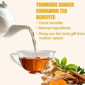 Colección de Bolsitas de Té de Cúrcuma, Jengibre y Canela Pura Natural, Directo de Fábrica, Personalizado, Bajo MOQ, Té Digestivo Antiinflamatorio para el Bienestar - Product Image 3