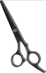 Professionnel IMANS 5.5 pouces ciseaux de coupe de cheveux de barbier lame en acier inoxydable noir - Product Image 4