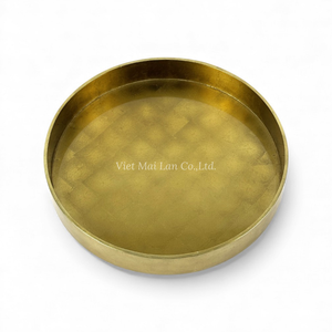 ถาดเคลือบเงาทำมือสไตล์โมเดิร์น ลายทองคำเปลว ดีไซน์ยืดหยุ่น สำหรับเสิร์ฟอาหารและตกแต่งบ้าน จากเวียดนาม - Product Image 2