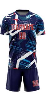 Uniforme de fútbol para hombres de alta tendencia, hecho a medida con material ligero, fácil de usar, transpirable, cómodo, ropa de fútbol duradera - Product Image 2