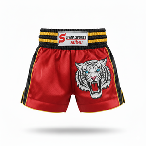 Pantalones Cortos de Muay Thai SFANA SPORTS con Logotipo Personalizado para Hombre, Tela Ligera de Secado Rápido, Color Personalizado, Duraderos para Kickboxing y MMA - Product Image 6