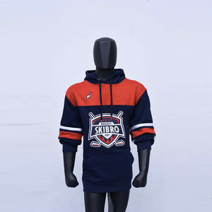 Equipo de Hockey Sudaderas con capucha Poliéster Hockey en blanco Sudadera con capucha Jersey Comprar al por mayor Personalizado en blanco Hockey sobre hielo Jersey Sudadera con capucha con cordones - Product Image 6