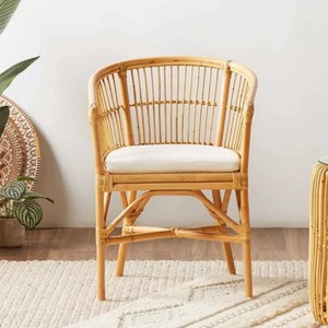 Silla de comedor de ratán natural bohemio, muebles para el hogar, sillones de ratán para la fabricación de comedores en Vietnam - Product Image 5