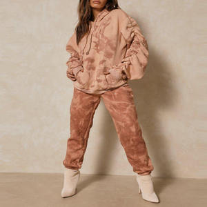 Respirant femmes cravate teinture survêtement vêtements de sport survêtement Anti-rétrécissement plus récent cravate teinture survêtement pour les femmes avec logo de couleur personnalisé - Product Image 6