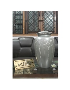 Urnas de cremación de diseño fresco, diseño de almacenamiento de cenizas para el hogar interior, urnas funerarias decorativas de Metal sólido con diseños de tamaños estándar, urnas - Product Image 4