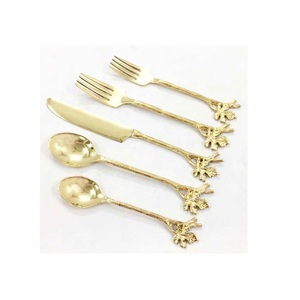 Meilleur ensemble de couverts en métal au Design Unique, Design Simple avec des couverts finis en or et en argent, ensemble de couverts en acier inoxydable - Product Image 2