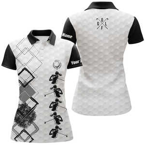 Chemises de golf unisexes personnalisées de haute qualité pour femmes, 100% polyester tricoté respirant avec couleurs et logo personnalisés - Product Image 6