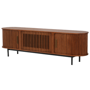 Voxhome High Quality Modern Designer <strong>TV</strong> <strong>Cabinet</strong> Luxury Walnut Solid <strong>Wood</strong> Simple Style for Living Room - Product Image 5