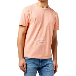 T-Shirt Homme Décontracté 100% Coton Biologique 220 Grammes Léger Couleur Solide Unique Design de Mode Sérigraphie en Soie - Product Image 3