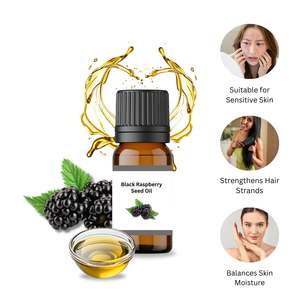 Aceite de Semilla de Frambuesa Negra 100% Orgánico Prensado en Frío, Aceite Portador de Rubus Occidentalis, América del Norte, AARNAV Global AGE-CO-50 - Product Image 3