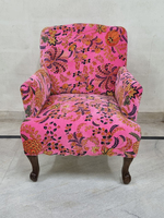 Chaise de broderie Ikat faite à la main Vlevet rose pour bureau à domicile salon poufs tabouret rembourré pour appartement salle à manger hôtel