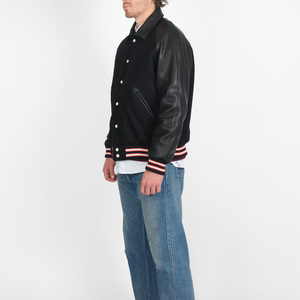 Chaqueta Varsity Premium para hombre, estilo universitario clásico, prendas de vestir exteriores cálidas de invierno a la moda para uso diario - Product Image 5