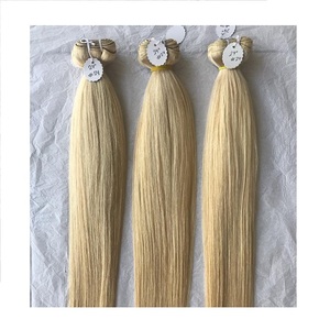 Couleur d'exportation # Extensions de cheveux humains indiens lisses de 24 pouces, double trame, colorées, pour femmes, prix de gros. - Product Image 1