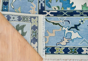 พรมผ้าฝ้ายพื้นที่ในร่ม9x12 oushak กันลื่นตกแต่งห้องนั่งเล่นทำด้วยมือ1ชิ้นสั่งซื้อขั้นต่ำเป็นมิตรกับสัตว์เลี้ยง - Product Image 2