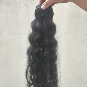 Perruque Lace Frontal wig naturelle ondulée, cheveux de vison brut pur 100%, paquets de trame naturelle et fermetures frontales, cheveux humains, perruques frontales personnalisées - Product Image 6