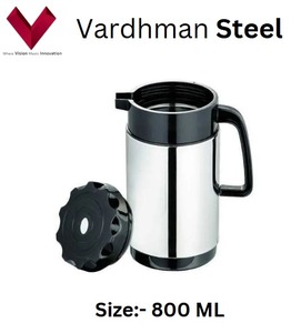 Vente en gros Bouilloire isolée en acier inoxydable à double paroi de 800ml Bouilloire à thé chaud et froid d'une capacité de 800ml, Bouilloire en acier - Product Image 5