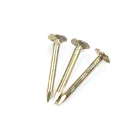 Clous de toiture en acier galvanisé de qualité industrielle De Mai, 3,0 mm, à grande tête, à pointe, à capuchon, à anneau cannelé, à spirale, lisses - Vente chaude