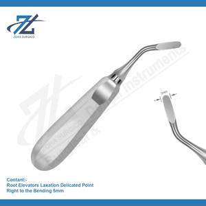 Ascenseur de racine droite à la flexion 5mm Fabricant d'instruments d'ascenseur de racine dentaire en acier inoxydable de haute qualité Pakistan - Product Image 2