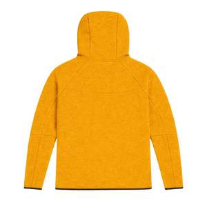 Ensemble de survêtement pour homme, veste à capuche zippée et pantalon de jogging en polaire technique, couleur moutarde, pour l'entraînement sportif et les activités physiques - Product Image 4