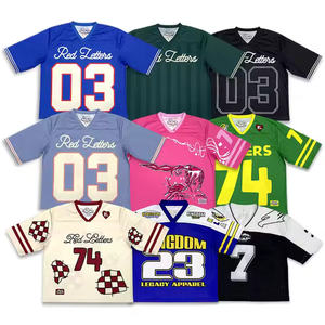 2025เสื้อครอปแบบสั่งทำชุดเสื้อเจอร์ซีย์อเมริกันฟุตบอลระบายอากาศตาข่ายปักลายพิมพ์ซับลิเมชันคลาสสิก - Product Image 6