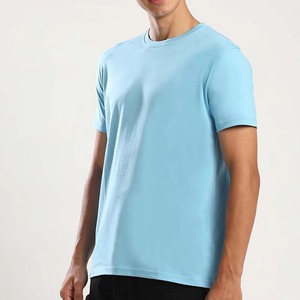 เสื้อยืดคอกลมทรงหลวมทรงหลวมทรง100% สำหรับผู้ชายเสื้อยืดแขนสั้นแบบปักโลโก้ได้ตามต้องการ - Product Image 4