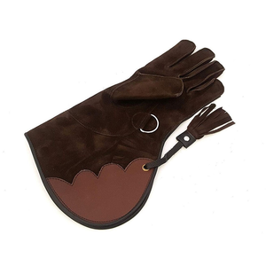 Guantes de Cetrería de Alta Calidad Hechos de Cuero, Guantes de Cetrería de Nubuck de Vaca, Guantes de Cetrería Personalizados - Product Image 2