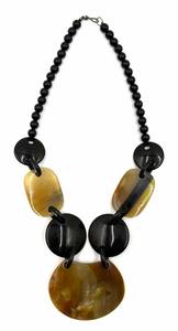 Rose Gold Horn <b>Necklace</b> with Carved <b>Feather</b> Pendant Customized Free Packing Rock and Roll Style for Engagement or Wedding - Product Image 5