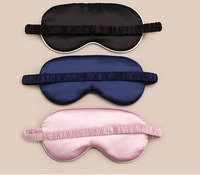 Masque de sommeil en satin de soie avec logo personnalisé, sangle réglable, masque de nuit pour femmes et hommes, voyage en avion