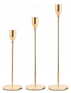 Candle Pillar <b>Brass</b> Metal Candle <b>Holder</b> Wedding Home Hotel Decoration Centerpiece Bedside <b>Candlestick</b> Cheap Price Candelabra - Product Image 2