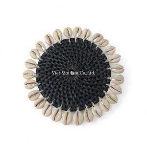 Sous-verre en rotin tressé naturel au design simple pour la maison, le café et la table de restaurant - Product Image 2