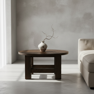 CARPENTER COFFEE <b>TABLE</b> DARK BROWN COLOR - Product Image 2