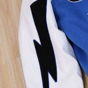 Chaqueta Universitaria de Béisbol Personalizada de Alta Calidad para Hombre, Estilo Urbano, Parches de Chenilla, Bordado, Diseño de Letras de Lana - Product Image 5