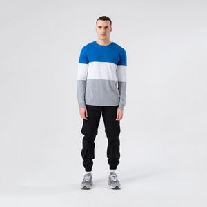 New Arrival Men's Spring Streetwear Custom Breathable Comfortable Silk Screen Printed Crew Neck Regular Fit <b>Long</b> <b>Sweatshirt</b> - Product Image 1