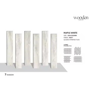 Tablones de madera de grado premium más vendidos, baldosas de porcelana con acabado mate de efecto de madera de 9mm de espesor, 20x120cm, baldosas de madera de 8x48 pulgadas - Product Image 1