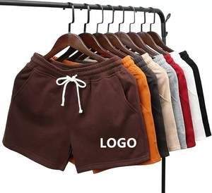 Pantalones cortos calientes para hombre 100% algodón Terry Fleece bordado personalizable Streetwear pantalones cortos de costura alta - Product Image 1